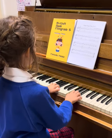 Home lessons again, piano, and singing